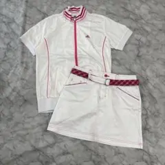 adidas ゴルフウェアセット 半袖トラックジャケット スカート