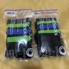 ファミマソックス ラインソックス 2足セット 22-25 25-28cm ペア