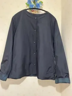 DECOY ノーカラージャケット　ブルゾン　ジャンパー