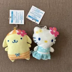 【新品未使用】ハローキティ ポムポムプリン ぬいぐるみマスコット 2個セット