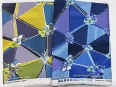 みすゞうた綿麻キャンバス生地　108cm×1m 2枚組