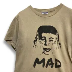 BLHF 雑誌 Tシャツ 古着 ベージュ マッドマガジン MAD ファック ネタ