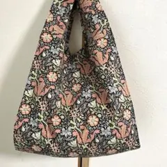 handmade エコバッグＬ　ウィリアムモリス