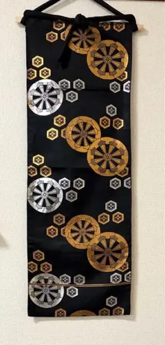 タペストリー・古布・押し絵・金魚・朝顔・アンティーク・ハンドメイド 
