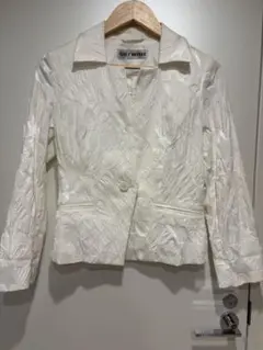 ISSEY MIYAKE 13SS ストレッチプリーツ ハイネック 白 2のサムネイル