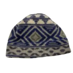 【patagonia】 90s 幾何学模様 フリース　ビーニー　USA製