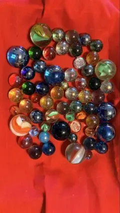 カラフルガラスビー玉セット