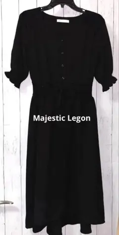 美品♡MAJESTIC LEGON ブラックワンピースのサムネイル