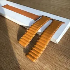 純正 Apple Watch レザーリンク　ゴールデンブラウン 41mm S/M