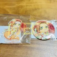 ぴちぴちピッチ くじ引き堂 沙羅 ミニアクリルスタンド 缶バッジ