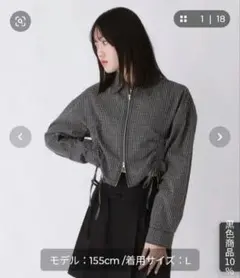 新品repipi armario WZIPショートシャツ Мサイズ ブラック