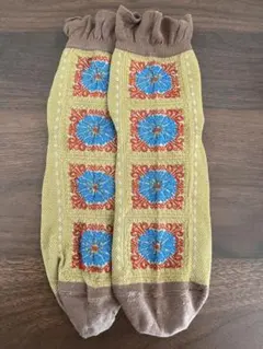 美品　靴下　靴下屋　花