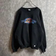 RUSSELL ATHLETIC カレッジスウェット XL 黒 メンズ　古着