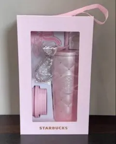 中国スターバックス　ステンレスタンブラー　ラインストーン　バレンタイン　チャーム