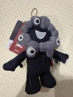 EDWIN 黒ミャクミャク デニム マスコット キーホルダー