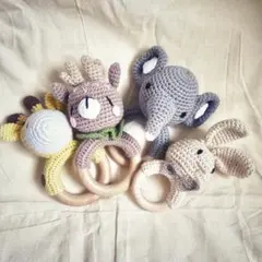 編みぐるみ にぎにぎラトル　ぞうさん