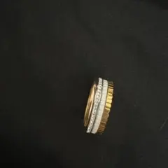 キャトルリング　4連ホワイトリング　usサイズ6号　11号