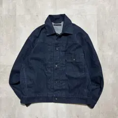 美品✨ダークブルー デニムジャケット春アウター S