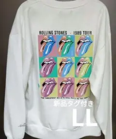 新品タグ付き　Rolling Stones 1989ツアースウェット　LL