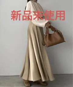 JUNOAH Louere ルエレ ハイウエストボリュームフレアスカート