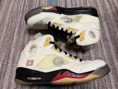 Off-White × Nike Air Jordan 5 Sail 27cm