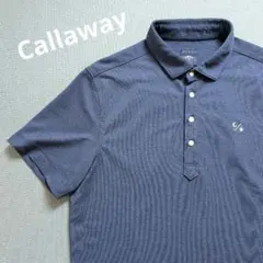 【美品】大きいサイズ　キャロウェイゴルフ　リネンブレンド素材ポロシャツ半袖　3L