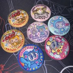 ナルミヤキャラクター　刺繍缶バッチ　メゾピアノ　ベリエちゃん　ブルーベリエ