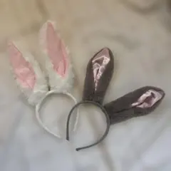 バニー耳ヘッドバンド2個セット