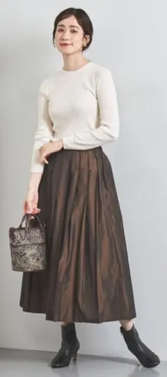 2025 UNITED ARROWS リブ クルーネック ニット　美品