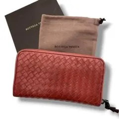 BOTTEGA VENETA イントレチャート ラウンドジップ 長財布 9606 - メルカリ