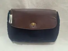 クラッチ バック エコファー ネイビー