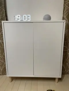 EKET 収納キャビネット 70x35x80 cm EKET エーケト キャビネットコンビネーション 脚付き, ホワイト/木製