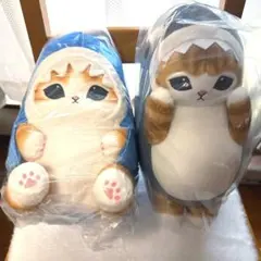 モフサンド サメにゃん 和 BIG ぬいぐるみ こまったにゃん 2点 セット