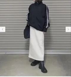 3XL　ベビーウェイトスウエットナロースカート➕EC 丈長め　G U 新品