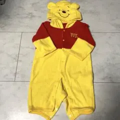 プーさん　フリースロンパース　60-70