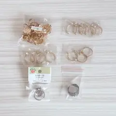 指輪　ゴールド　ハンドメイド　パーツ　シャワー