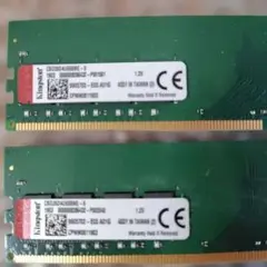 ddr4-2666 8gb Kingston　2枚