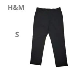 【H&M エイチアンドエム】薄手スラックス スキニーフィット 黒スキニー 32S