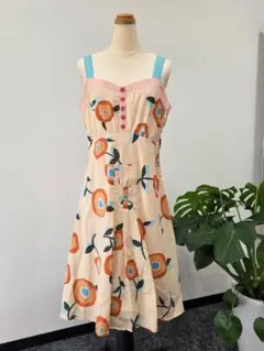MARC JACOBS ノースリーブ シルク ワンピース 花柄のサムネイル