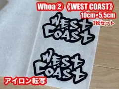 熱転写 Whoa②(WEST COAST)2枚(10×5.5)黒