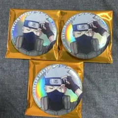 NARUTO ベースヤード オーロラ缶バッジ カカシ 3個セット