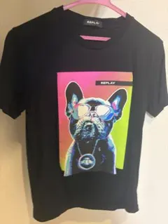 【美品】REPLAY Tシャツ フレンチブルドッグ プリントのサムネイル