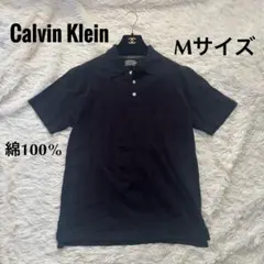 Calvin Klein カルバンクライン ブラック 黒 半袖 ポロシャツ M