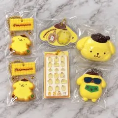ポムポムプリン マスコット キーホルダー まとめ売り６点