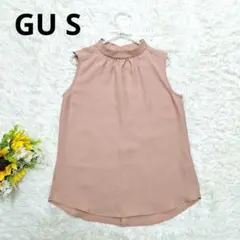 GU ノースリーブブラウス バックボタン S
