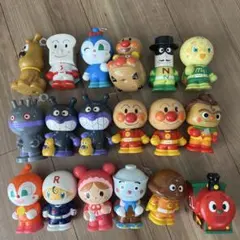アンパンマン　ソフト人形18体セット