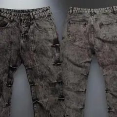 00s MaxDstr Y2K CHEMICAL FLARE JEANS