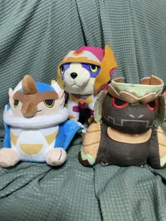 モンスターハンターライズ　デフォルメぬいぐるみ3つセット