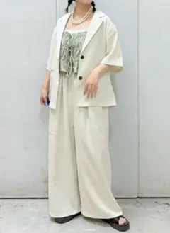 【新品未使用】ホップサックジャケットSS + イージーパンツ ローリーズファーム