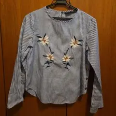 ZARA BASIC 長袖シャツ XS ストライプ